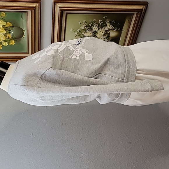 SEGA Sonic the Hedgehog kids large sweatshirt grey white blue - Picture 3 of 11